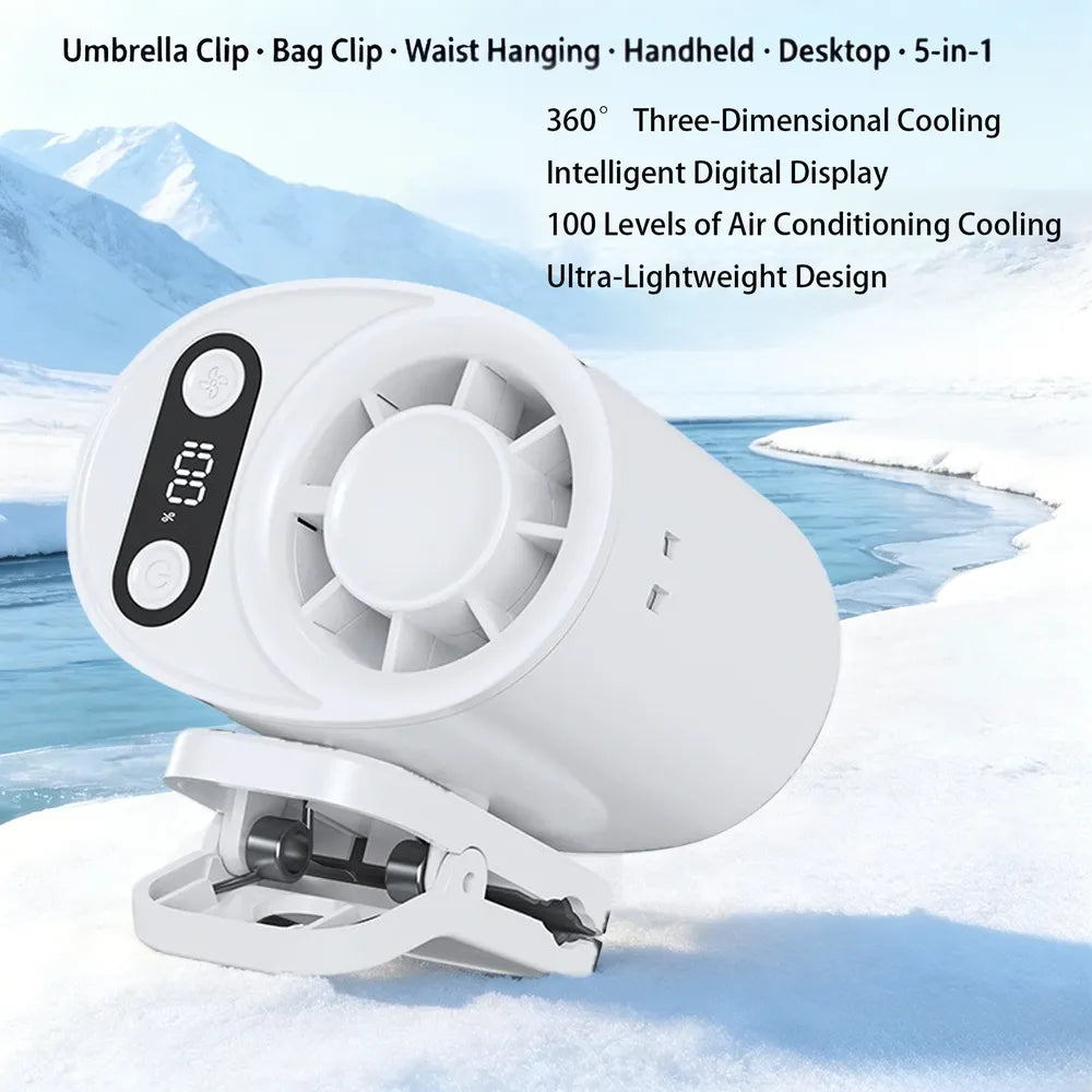 ✨2026 HOT SALE✨Portable Cooling Clip-On Fan - Rechargeable Clip Fan