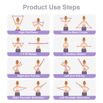 🔥Hot Sale 55% OFF🔥| 💪Figure 8 Resistance Bands – Silicone Exercise Bands for Women🧘‍♀️