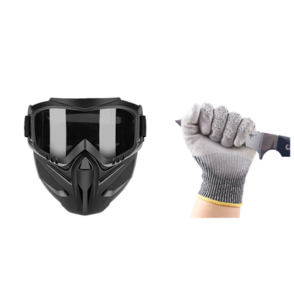Detachable Full Face Goggle Mask