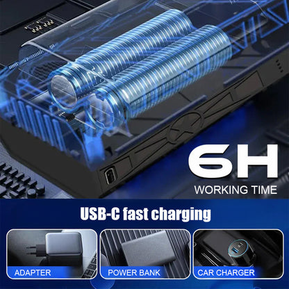 🔥【5000W High Power】Hot Snow Blower ❄️ Two modes: snow melting and powerful airflow – even extreme cold is easily handled.