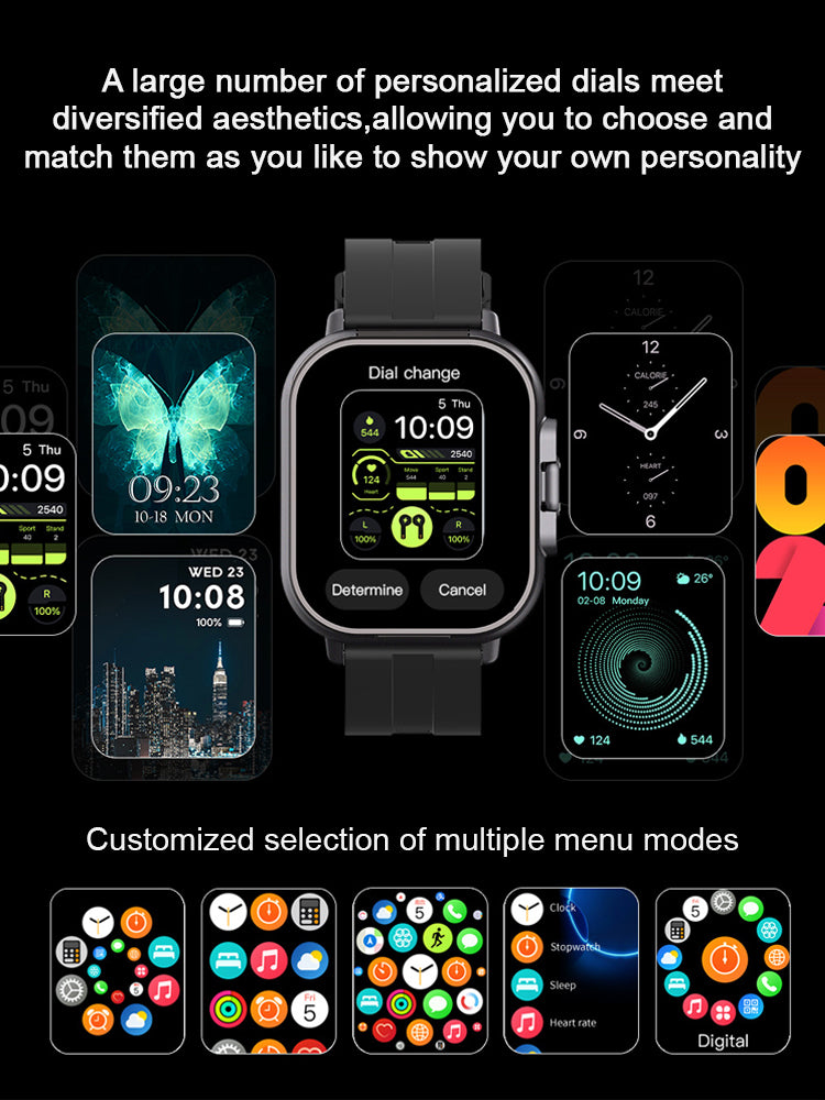 Bluetooth Earphone And Smart Watch 2-in-1 🩸Non-Invasive Glucose/BP Tracking + 🎧Built-in Earbuds + Auto SOS Alert. Your All-in-One Health And Audio Guardian is here.