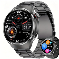 Black (Rubber Strap+Steel Strap)