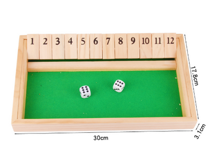 🔥Only 10 Sets Left!🕹️SHUT THE BOX-WOODEN DICE BOARD GAME