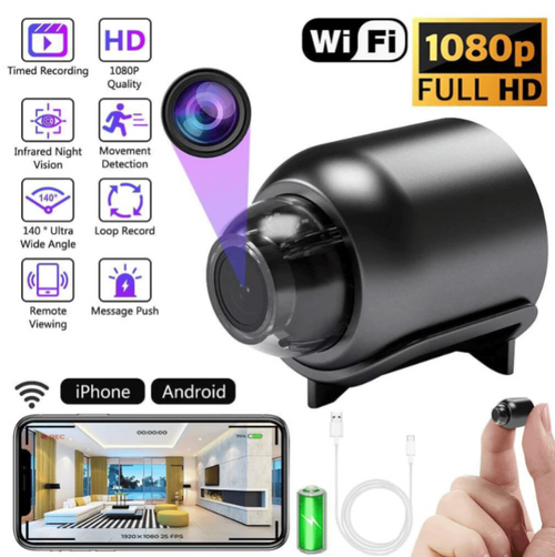 🔥【Hidden camera HD night vision】💯Tiny and installs in 1 second ⚠️Remote real-time viewing