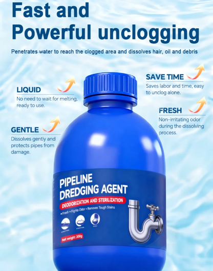 【🫧Antibacterial Deodorizing Drain Cleaner】🍃 Unclogs, disinfects, deodorizes - 🛡️ Non-toxic and odorless - ⏱️ Fast and effective - ✨ Non-corrosive to pipes