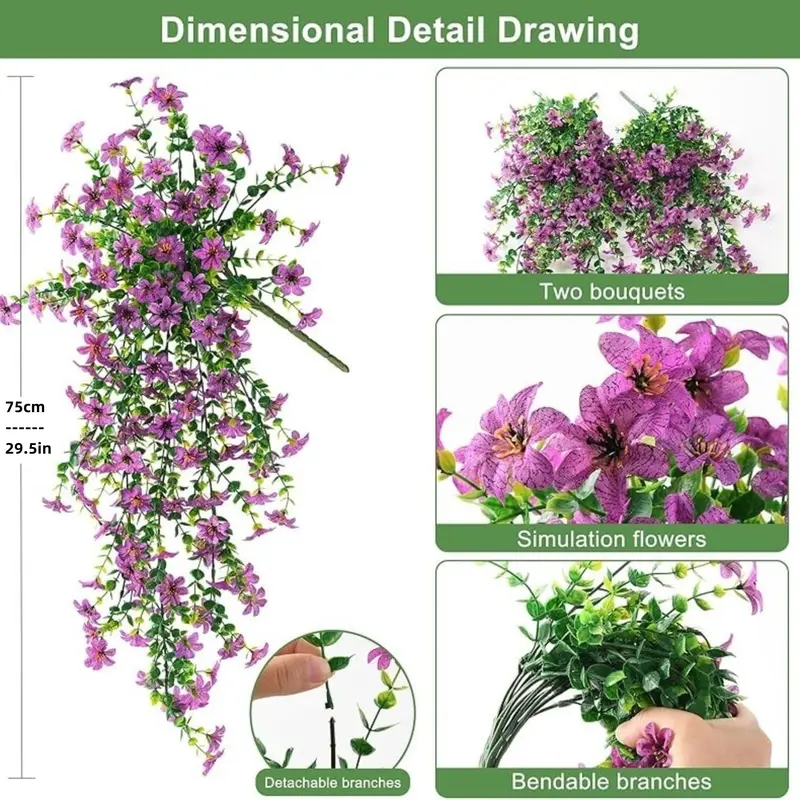 Offer ends TODAY!🌼 Artificial Hanging Daisies - UV-Resistant Indoor/Outdoor Decoration 🏡