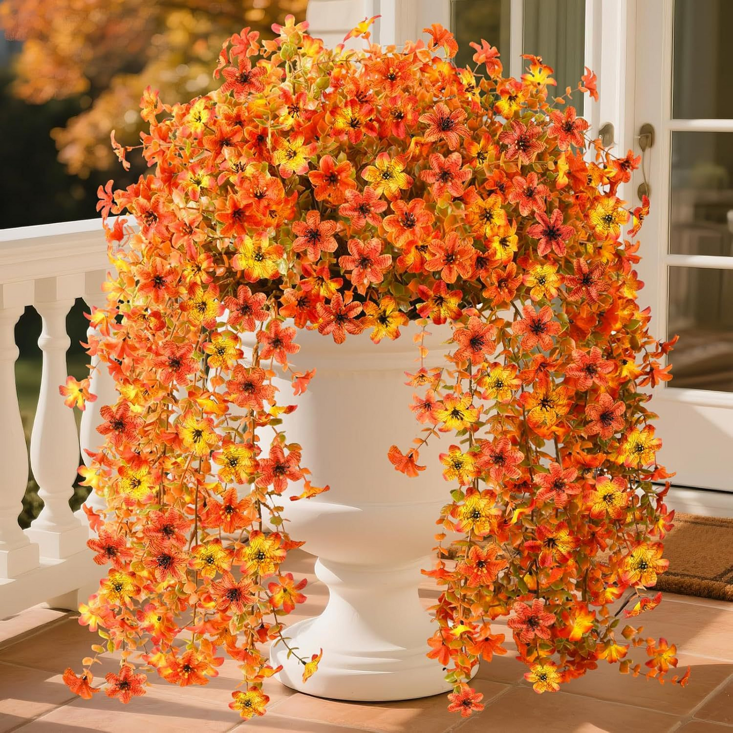 Offer ends TODAY!🌼 Artificial Hanging Daisies - UV-Resistant Indoor/Outdoor Decoration 🏡