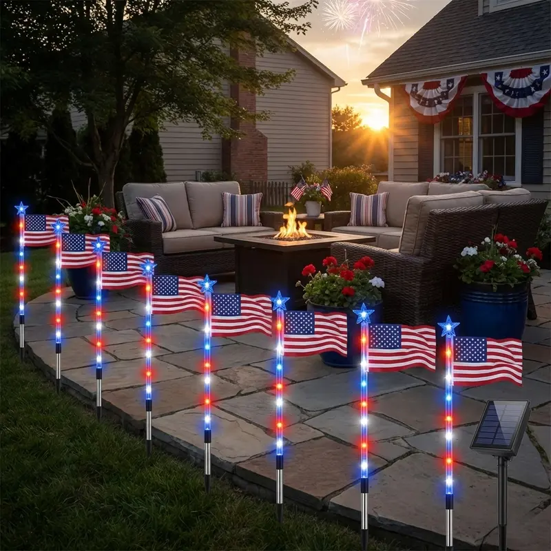 ☀️Nighttime Magic for Your Garden — Outdoor Patio Auto-Glow Solar