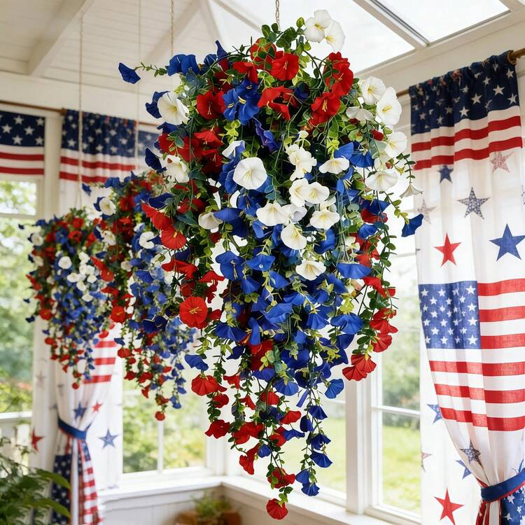 Offer ends TODAY!🌼 Artificial Hanging Daisies - UV-Resistant Indoor/Outdoor Decoration 🏡