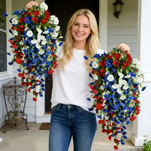 Offer ends TODAY!🌼 Artificial Hanging Daisies - UV-Resistant Indoor/Outdoor Decoration 🏡