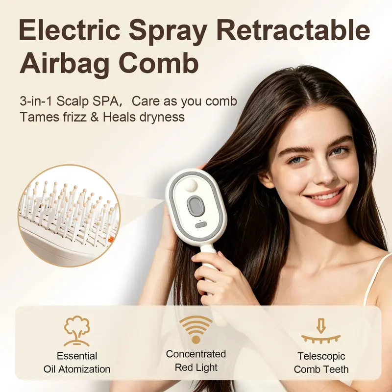 🔥Last Day 55% OFF🔥Electric Spray Air Cushion Massage Comb