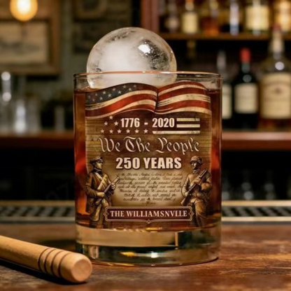 🎆 Raise a Toast to 250 Years! America’s Anniversary Whiskey Glass