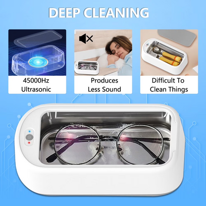🧼 Effortless Deep Cleaning! Portable Ultrasonic Cleaner for Daily Items