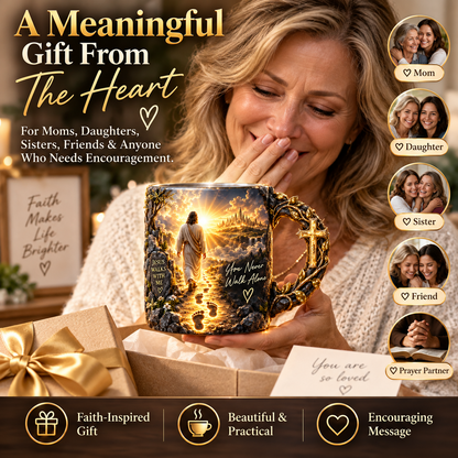 🔥Last Day 50% OFF🔥 Heat-Reveal Faith Mug | You Are Never Alone