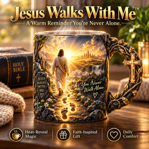 🔥Last Day 50% OFF🔥 Heat-Reveal Faith Mug | You Are Never Alone