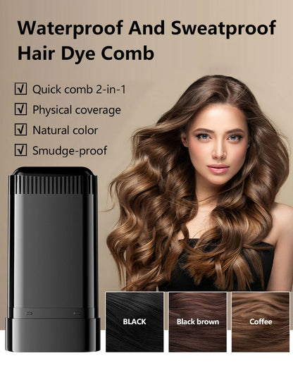 🔹 Say goodbye to hair dye worries with three cutting-edge technologies! ✅ Instant results: Plant-derived ingredients cover grays in 10 seconds, leaving your hair looking noticeably younger!