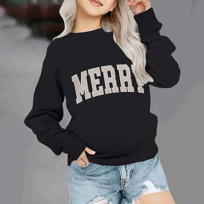Retro Merry Sweatshirt, Merry Christmas Sweatshirt