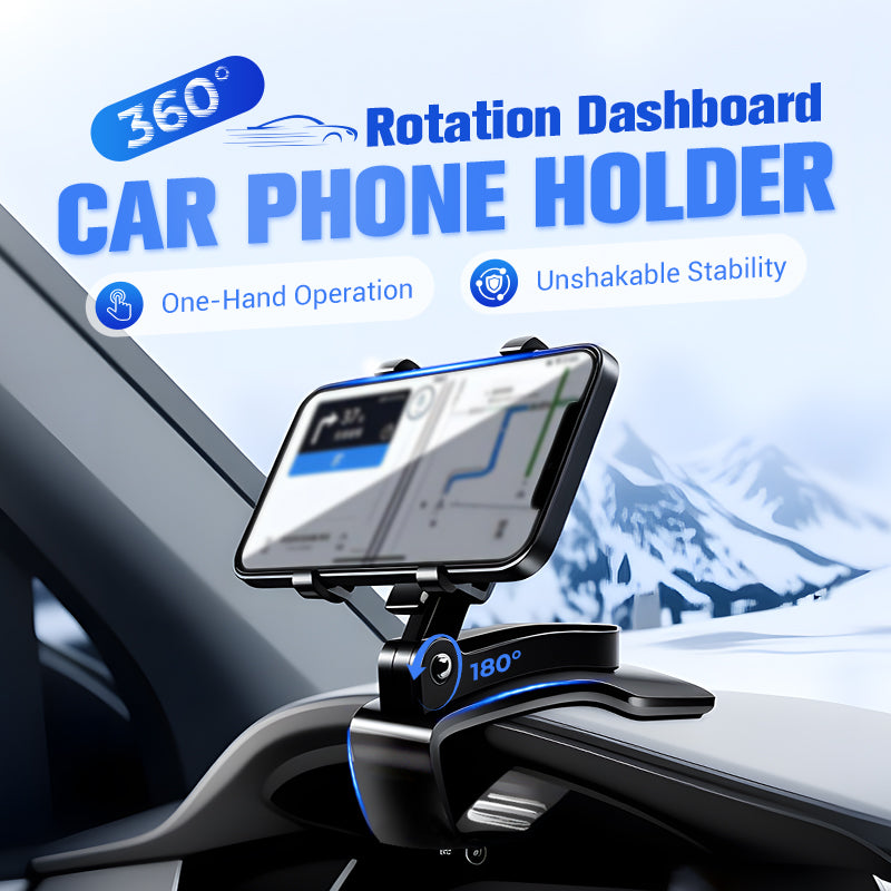 ⏰Limited Deal – 50% OFF! 360° Rotating Dashboard Phone Holder