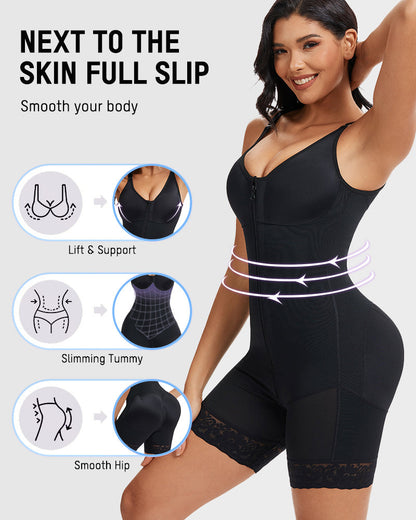 🔥Tummy Control Butt Lifter Shaper with Zipper Crotch Fajas Colombianas