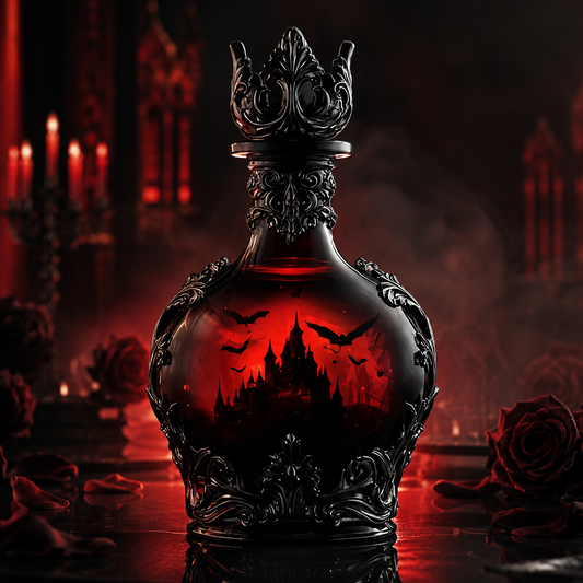 🧛 Gothic Vampire Elixir Whiskey Decanter | Magic Potion Style Liquor Bottle 🍷