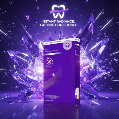 【Buy One Get One Free】Transform Your Smile Instantly-Purple Whitening Strips
