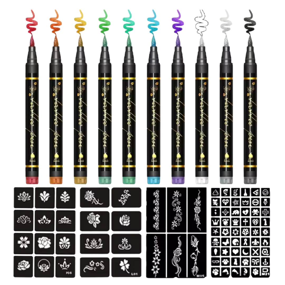 🔥Last Day 50% OFF🎨Safe Temporary Tattoo Pen🛡️ No Pain. No Commitment. Just Creativity✨