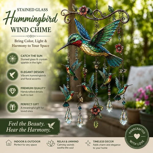 🐦🎐Last Day 49% OFF - 🐦🎐Graceful Hummingbird Wind Chime