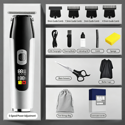 🔥Limited-Time Sale-50% OFF | Household Digital Display Professional Electric Hair Clipper Set