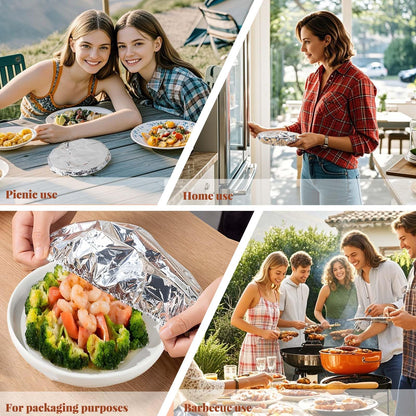 💥Reusable Aluminum Foil Food Covers