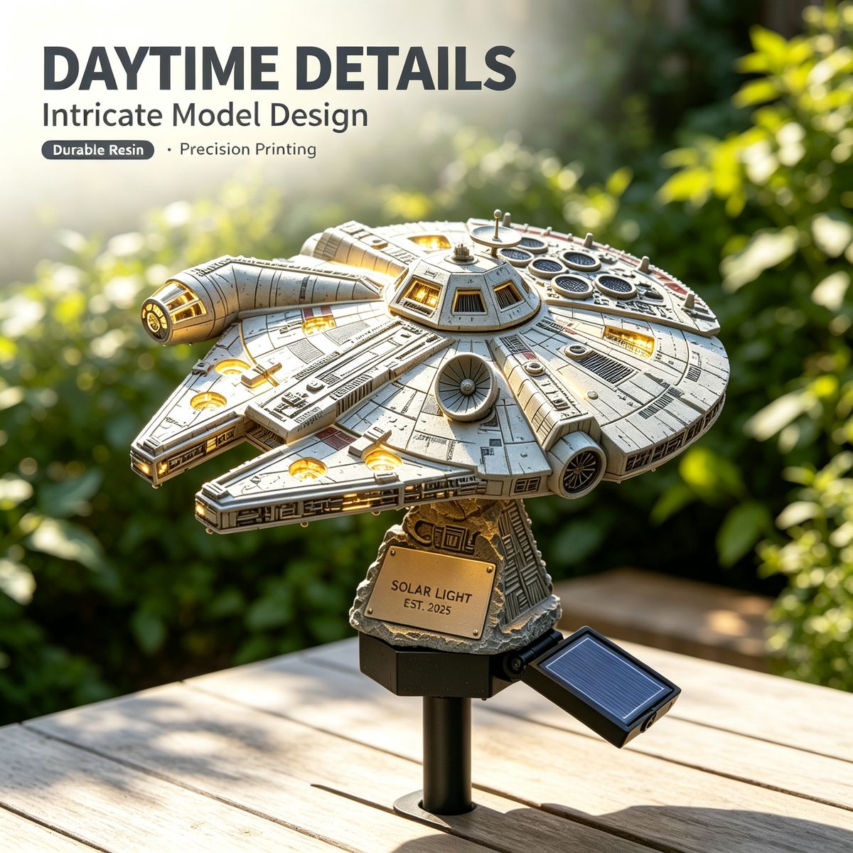 🌟60th Anniversary Enterprise NCC-1701 Solar Garden Light