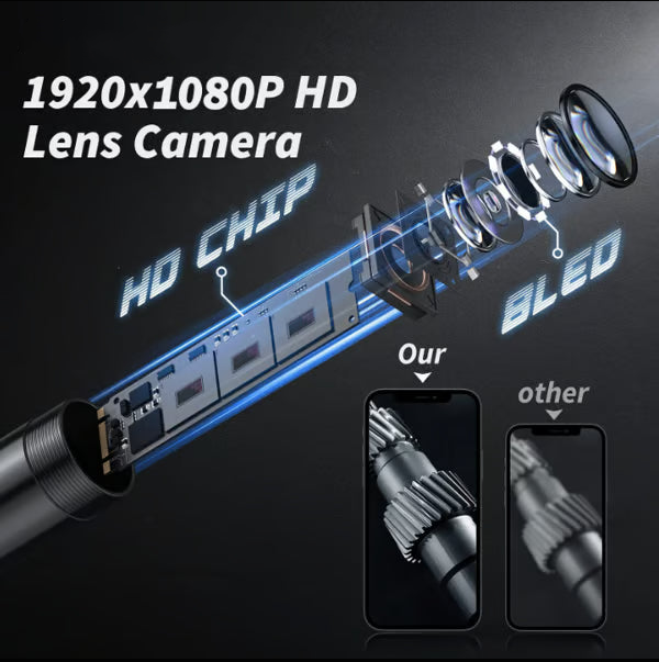 🔎 Plug-and-Play Endoscope Camera – Compatible with Android & iPhone & ipad for Direct Connection