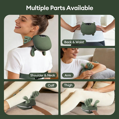 Wireless Hand-shaped  Massager with Heat Therapy