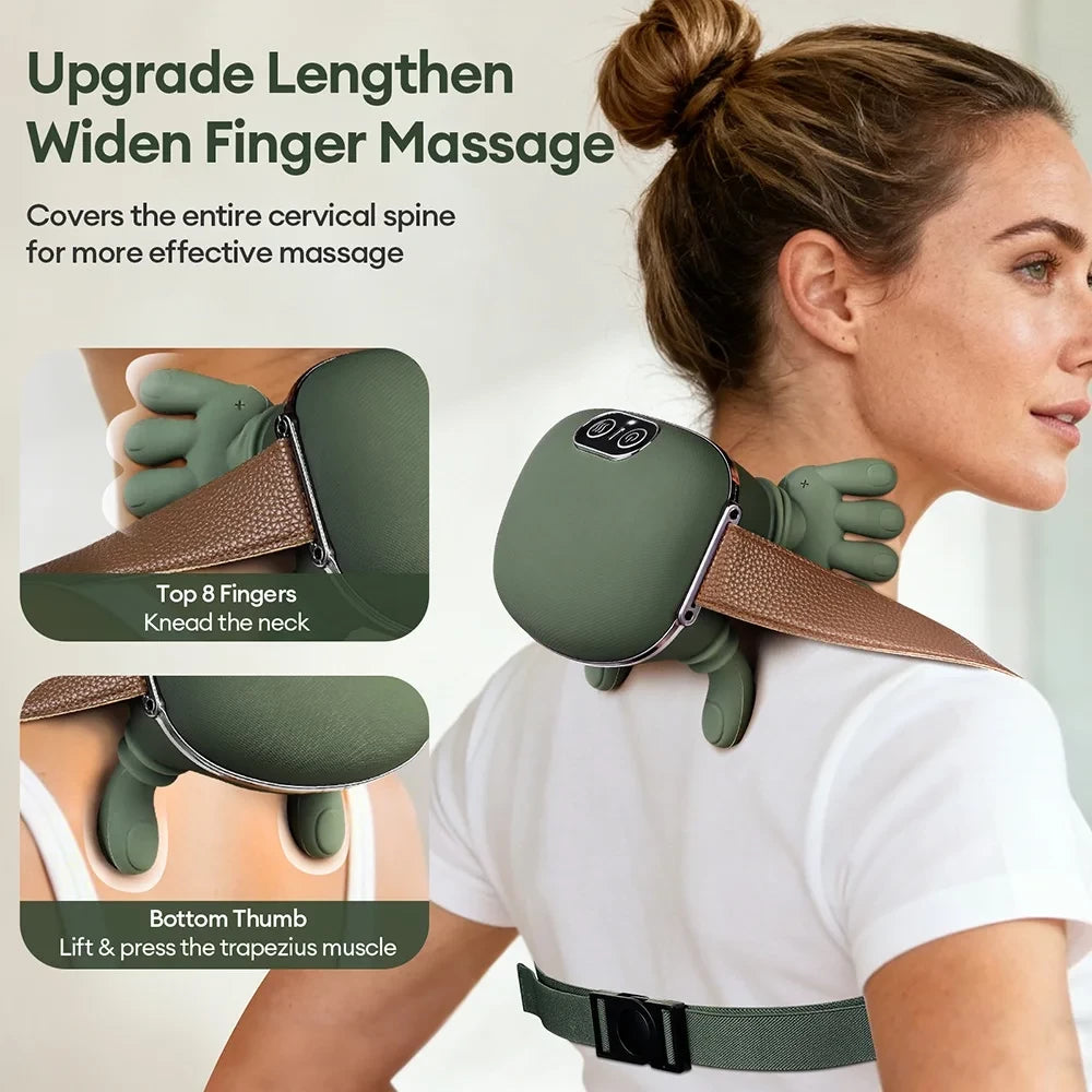 Wireless Hand-shaped  Massager with Heat Therapy