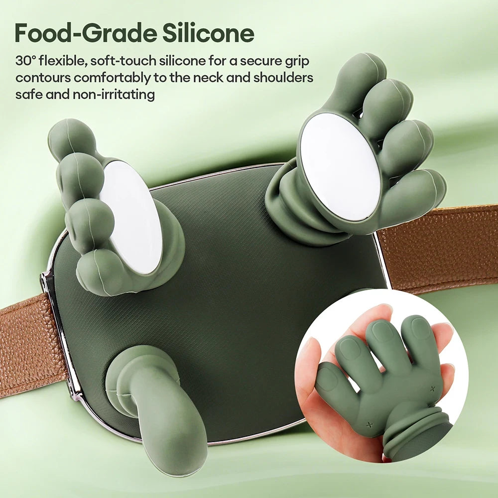 Wireless Hand-shaped  Massager with Heat Therapy