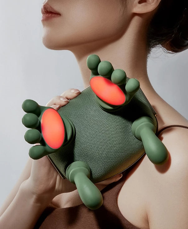 Wireless Hand-shaped  Massager with Heat Therapy