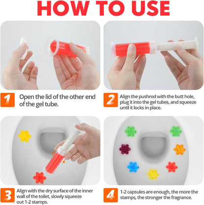 🔥Hot Sale🚽108 Flowers Toilet Cleaner Gel Stamp-9 Fragrances