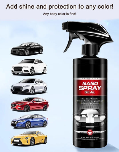 🚗Auto mechanics are using it! 5x mirror shine + scratch-resistant, waterproof, and UV-resistant graphene formula for quick 30-second polishing.