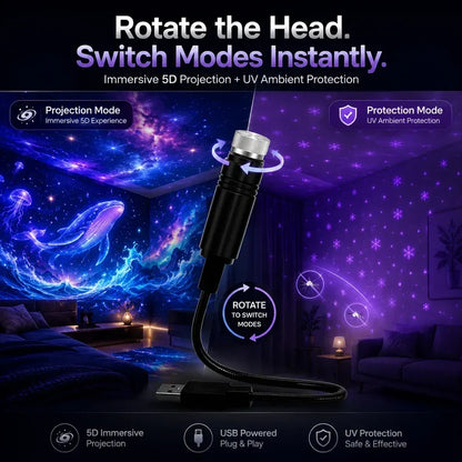 5D Galaxy Ocean Projector for Bedroom