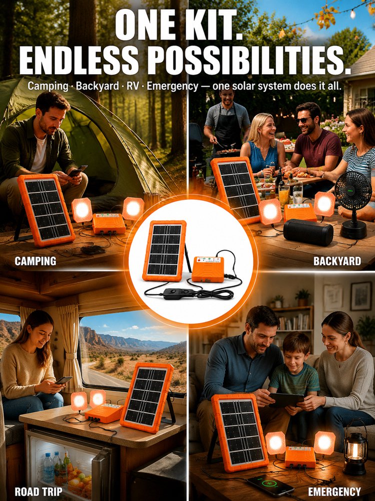 Household solar power generation kit