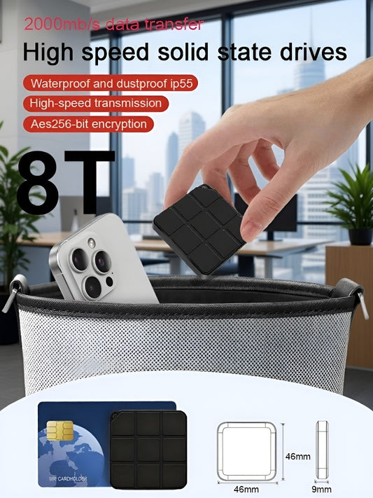 🚀 50% OFF Today⚡️16TB High-Speed External SSD — Pocket Size, 2000MB/s Transfer