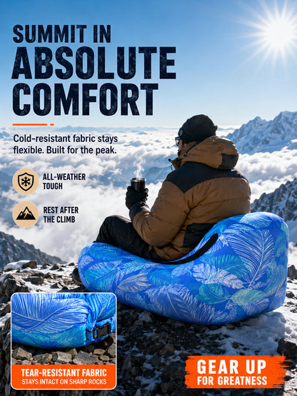🏕️ Zero-Gravity Lounger | 3S Wind Setup | 400lbs Support | Pocket-Sized | Ergonomic Headrest 🌊