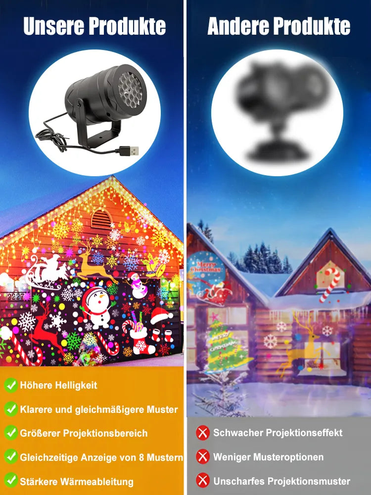 🔥 Echte Magie für Kinder：🎄LED Energy-Saving Lamp Colorful Christmas Atmosphere Scene