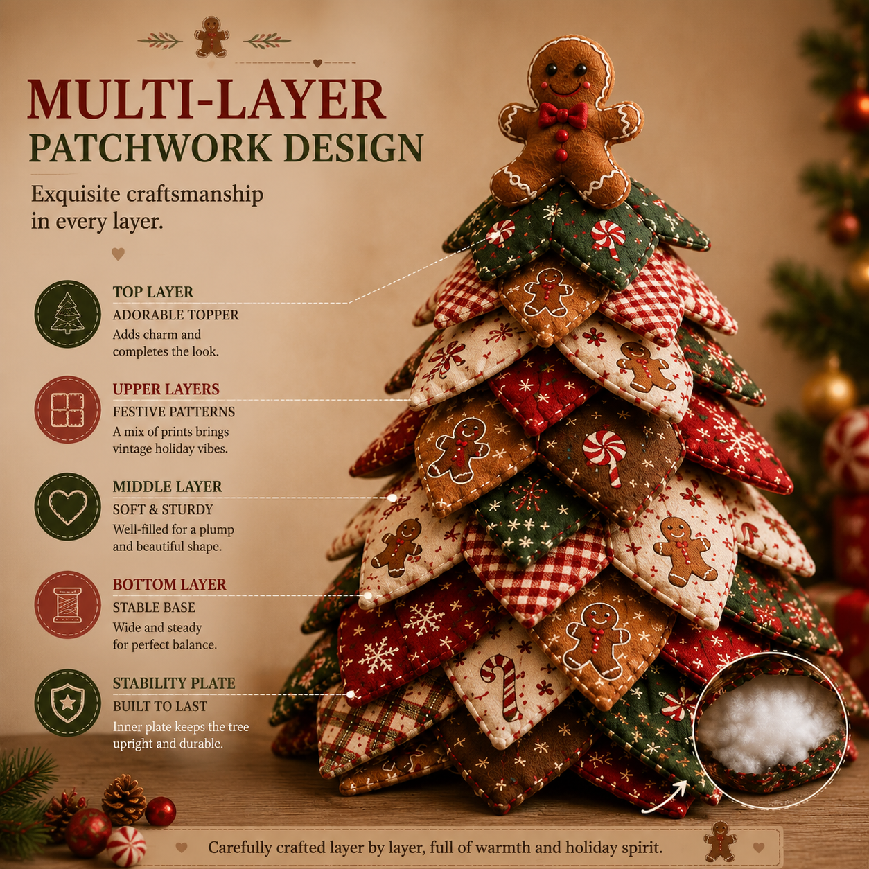 🔥Last Day 49% OFF DIY Quilted Christmas Tree Kit