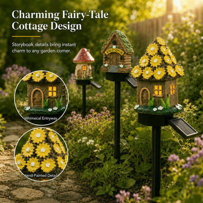 ✨Last Day: 47% OFF🔥Solar Fairy-Tale Mushroom Cottage Garden Light – Whimsical Warm Glow for Paths, Patios & Flower Beds 🍄🌙