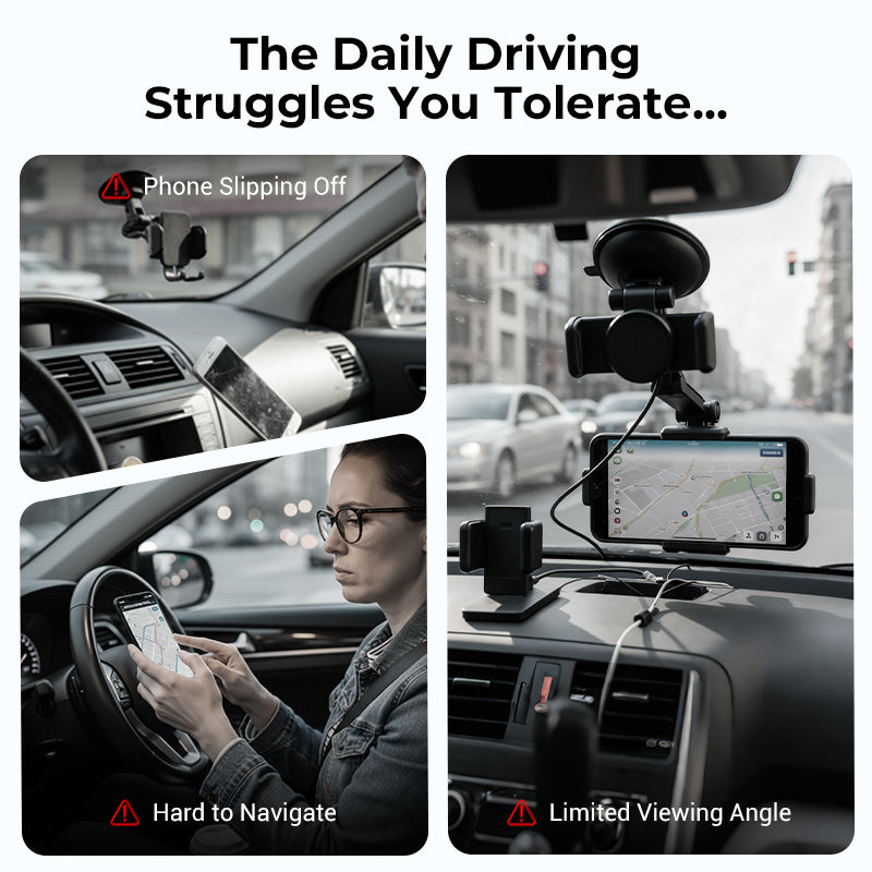 ⏰Limited Deal – 50% OFF! 360° Rotating Dashboard Phone Holder