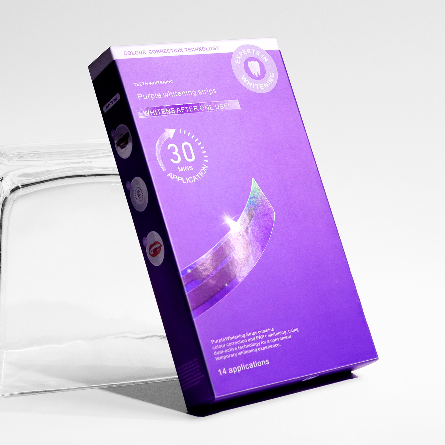 【Buy One Get One Free】Transform Your Smile Instantly-Purple Whitening Strips