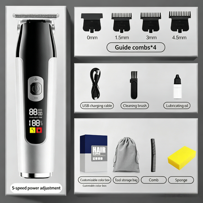 🔥Limited-Time Sale-50% OFF | Household Digital Display Professional Electric Hair Clipper Set