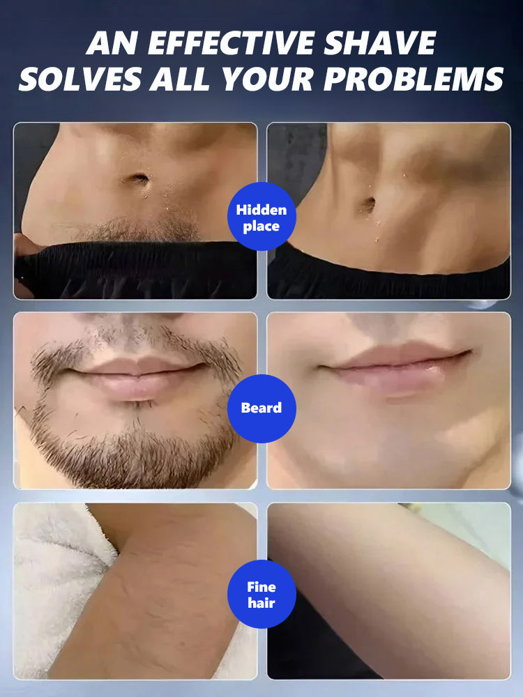 🧔🏻‍♂️Hard Stubble Removing Shaver🪒, ultra-fast skin cleansing in 30 seconds❤️‍🔥, 60-day battery life on a single charge⚡️