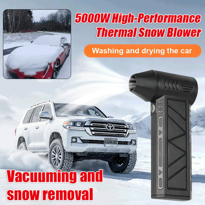 🔥【5000W High Power】Hot Snow Blower ❄️ Two modes: snow melting and powerful airflow – even extreme cold is easily handled.