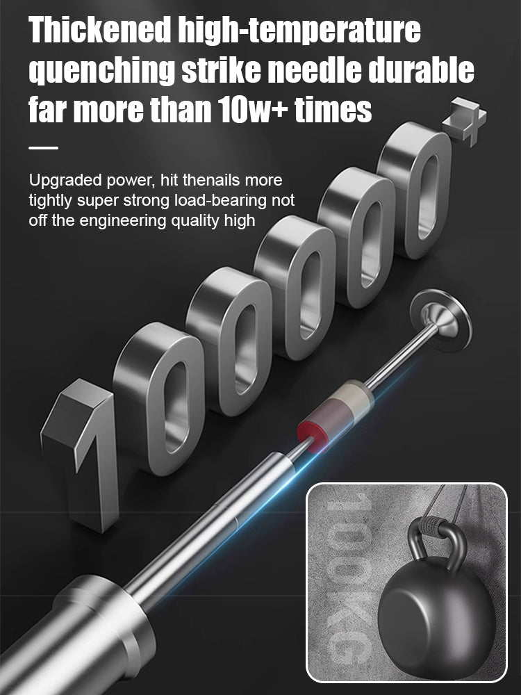 ⚡️【Instantly Finishes Nailing in 1 Second】⚡️ Mini Electric Nailer | Punches Through 6mm Steel Plate💪 | 5-Stage Noise Reduction🔇 | 10-Year Lifespan